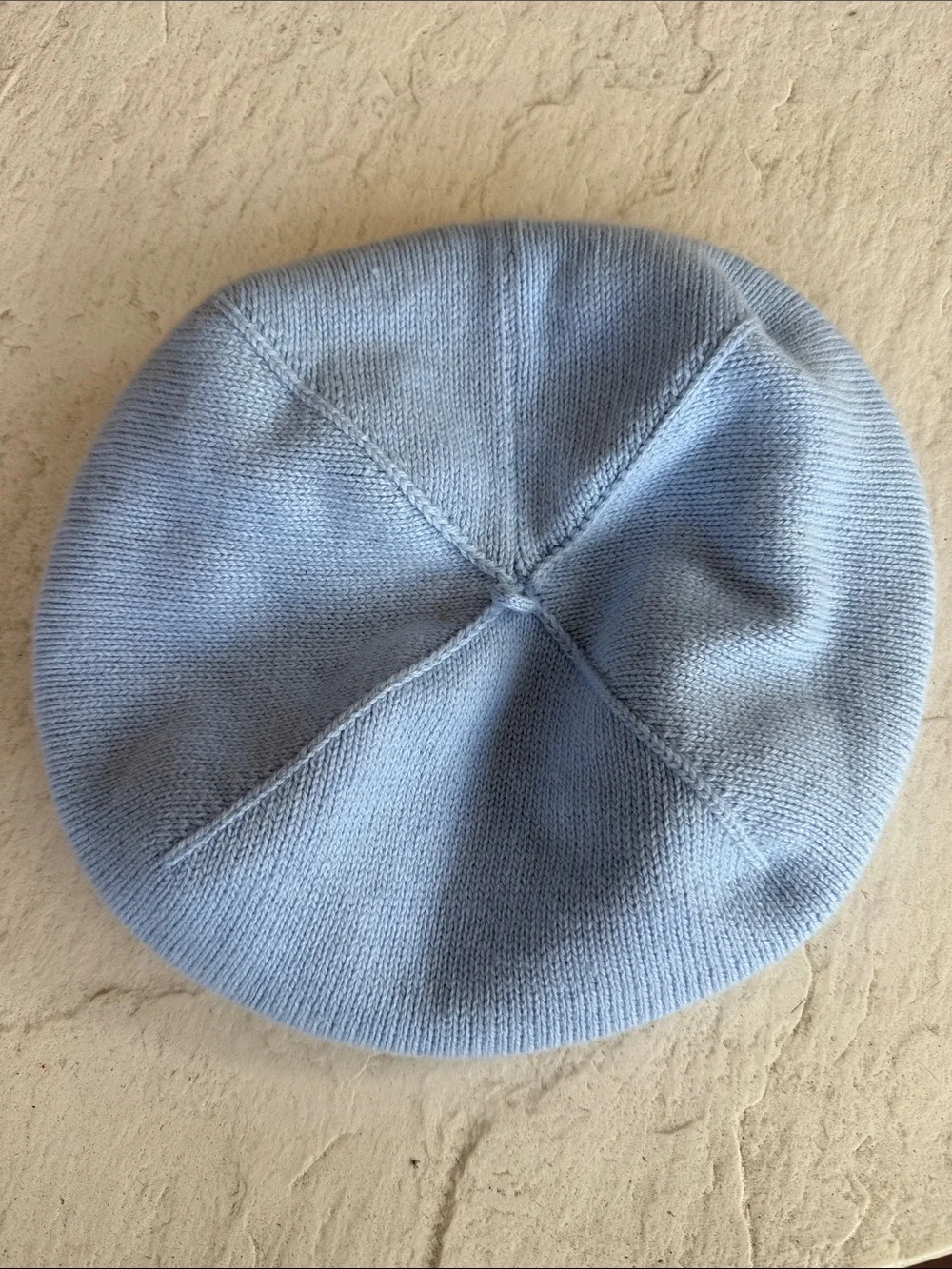 Janie and Jack Light Blue Knit Bow Hat